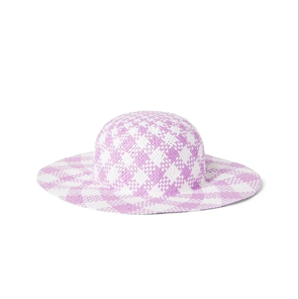Janie and Jack Pink and White Kids Hat 4/5‎ y/o